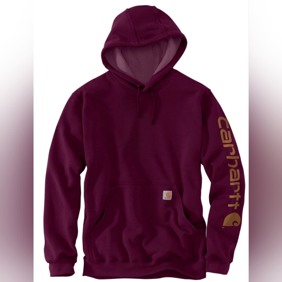Carhartt Midweight Sleeve Logo Hooded Sweatshirt Size XL NWOT MSRP $59.99 - Picture 1 of 5